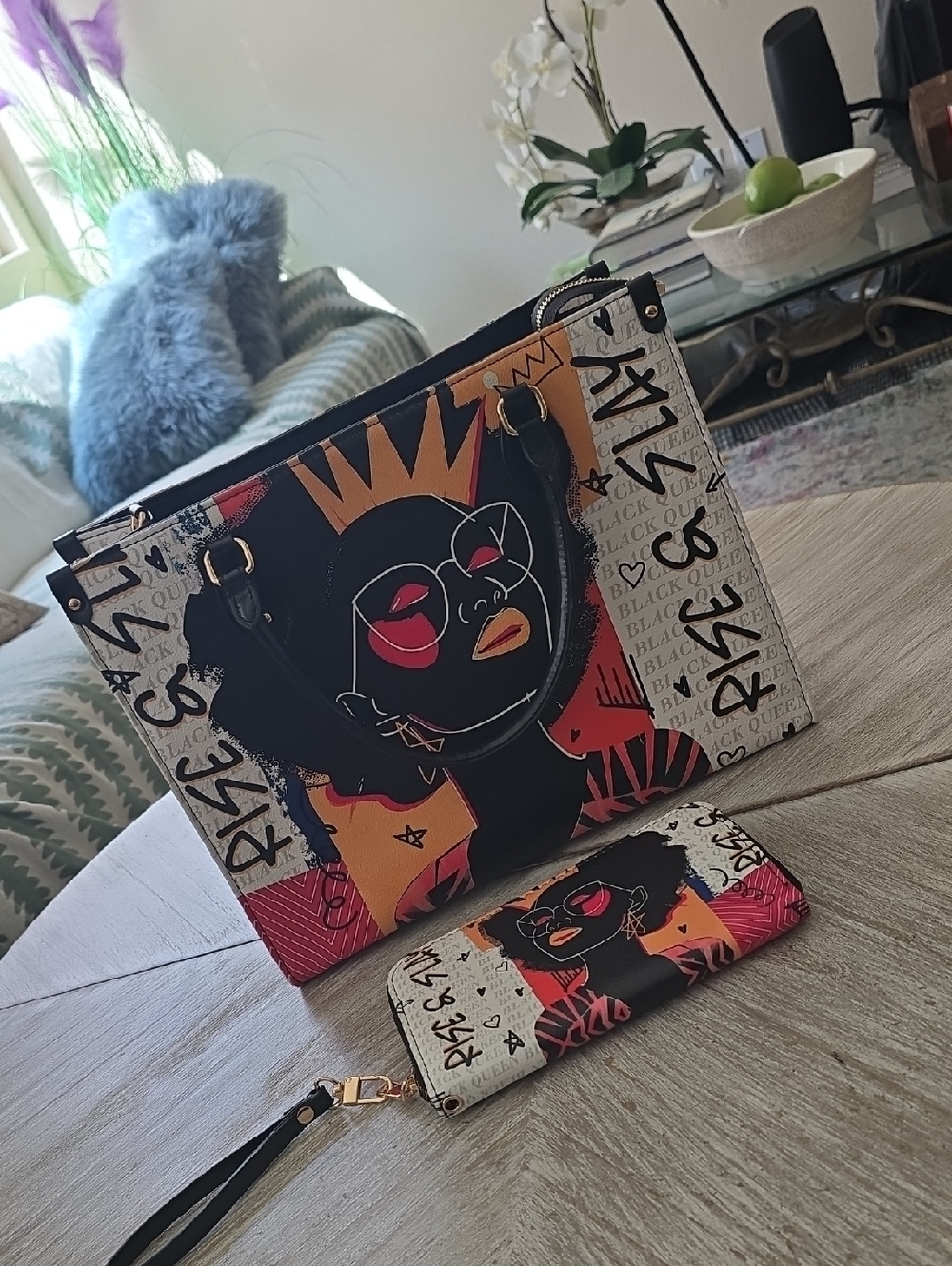 Handbag With Matching Wallet